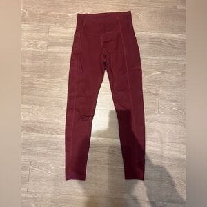 Girlfriend Collective Burgundy Leggings